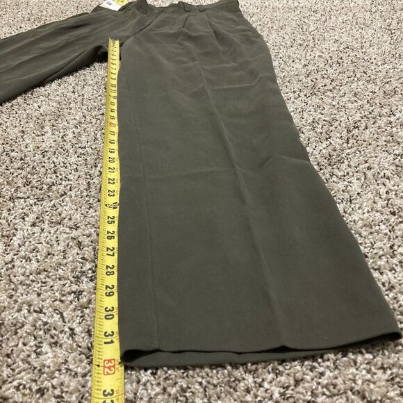 Caribbean Men’s Corded Pants 32/34 Grey Relaxed 2 Pleat Textured 70% Silk New - Picture 9 of 10